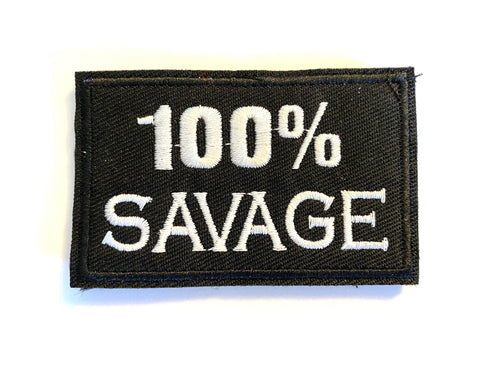 100% Savage Morale Velcro Patch