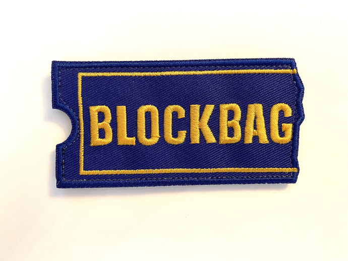 Blockbag Embroidered Velcro Cornhole Patch