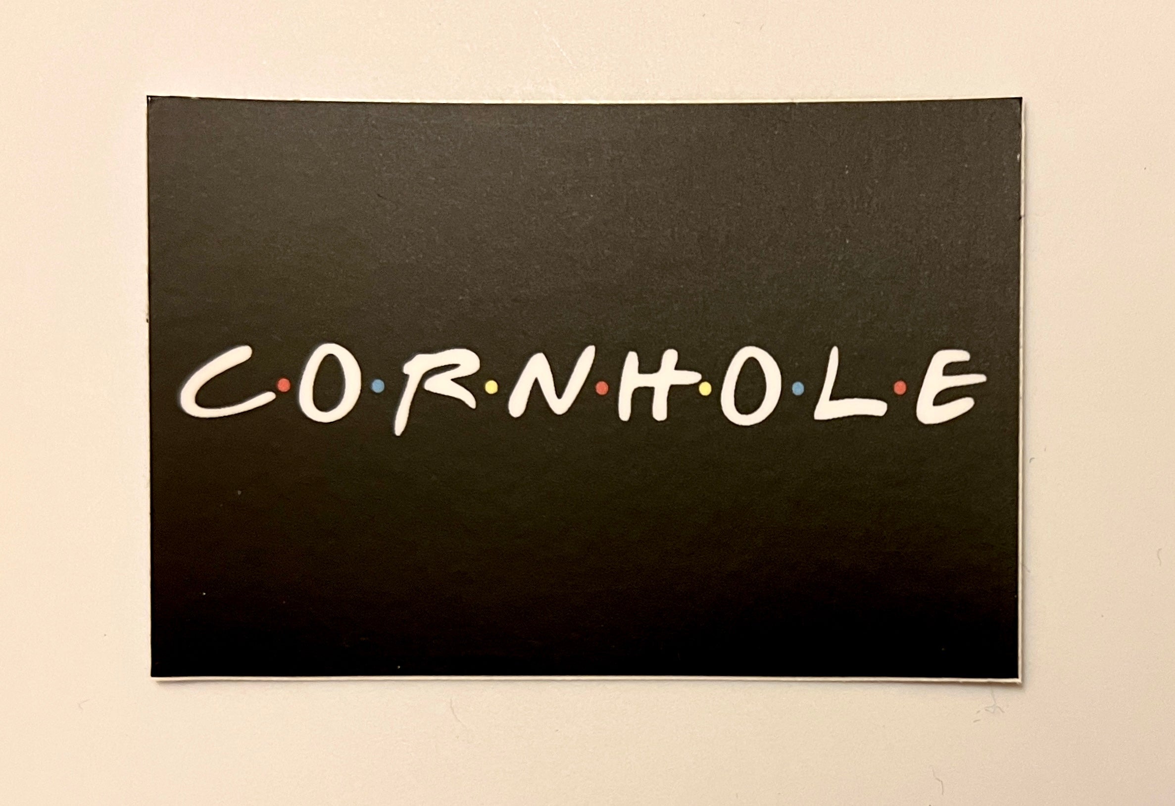 STICKER - Cornhole (FRIENDS) – Cornhole Patch Dude