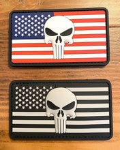 Load image into Gallery viewer, USA Flag Stars and Stripes with Skull - Choose from 2 designs
