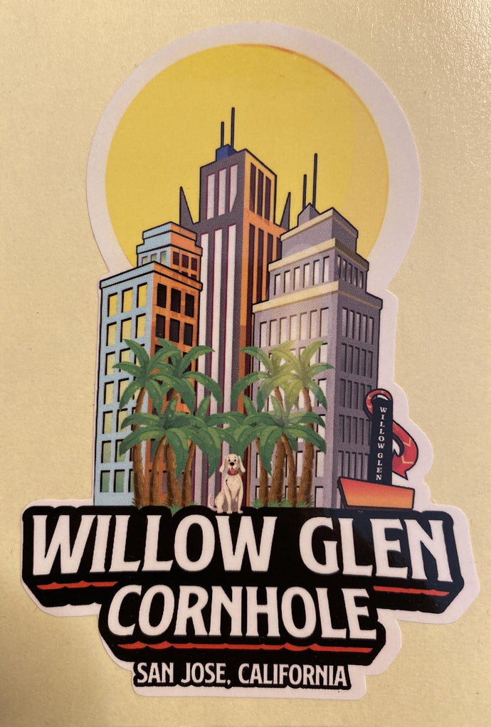 Willow Glen Cornhole - Sticker